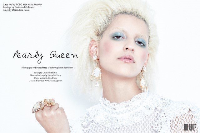 Charlotte Stather Pearly Queen editorial shoot